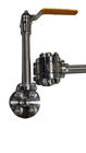 Le CE cryogénique de robinet à tournant sphérique de la longue valve solides solubles d'axe d'OEM DN25/ISO9001 a approuvé