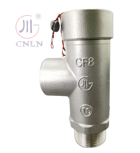 Valve de sécurité cryogénique DN15 PN40 SS304/316 à basse portée pour réservoir/slide/remorque