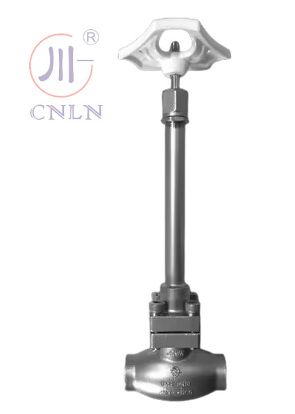 SS304/316 Valve à globe cryogénique à longue tige de type D ((DN10-100 mm) pour GNL/LOX/LN2