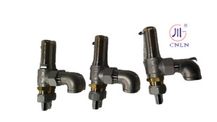 Valve de sécurité cryogénique en PTFE entièrement ouverte avec connecteur de coude