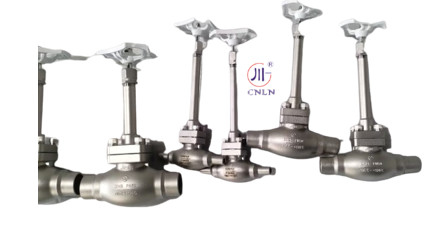 DN15 25 40 PN50 soudage cryogénique de la soupape globe à bout -196 ~ +80 °C pour le GNL LOX LIN LAR LCO2