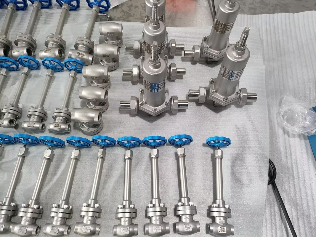 Valve manuelle de réduction de pression en acier inoxydable Valve régulatrice de pression des gaz pour GNL/LOX/LN2/LAR/LCO2
