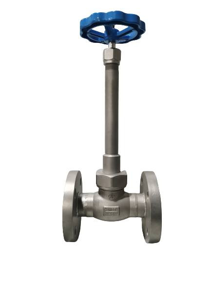 PN40 Ventilateur à cylindre cryogénique de bride Ventilateur d'arrêt -196 ~ + 80 °C pour les gaz liquides, GNL, etc.