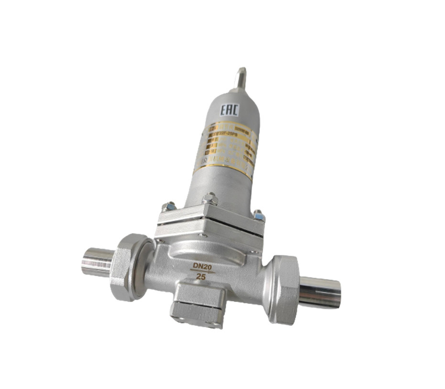Régulateur de pression de soupape de commande cryogénique PN25 Grand débit -196 ~ + 80 °C Pour le GNL LOX LIN