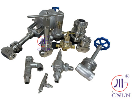 LNG LOX LIN LAR LCO2 Réservoir à haute pression cryogénique soupape globe -196- 80 °C CF8/CF3 3/8'-4