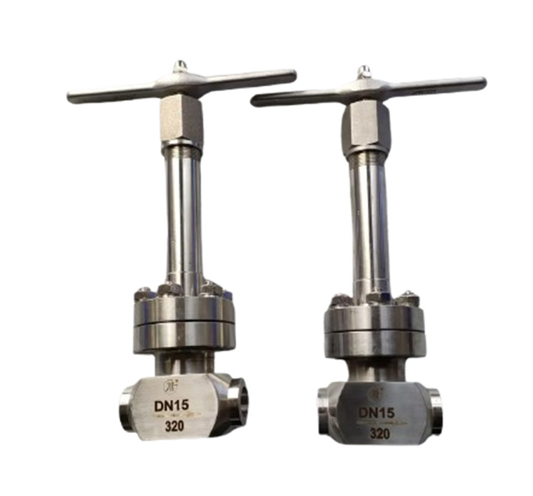 LOX LNG LIN LAR Gases cryogéniques liquides soupape de contrôle haute pression, soupape à globe PN320 SS304