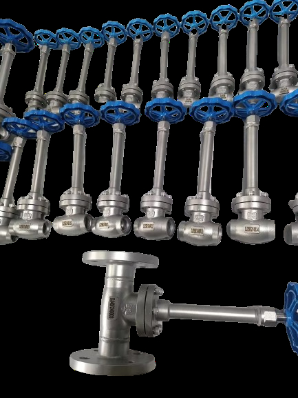 DJ61F-50P Valve à globe cryogénique avec joint en PTFE pour des applications de -196 °C à +80 °C et une pression maximale de 5,0 MPa en 3/8''-4''