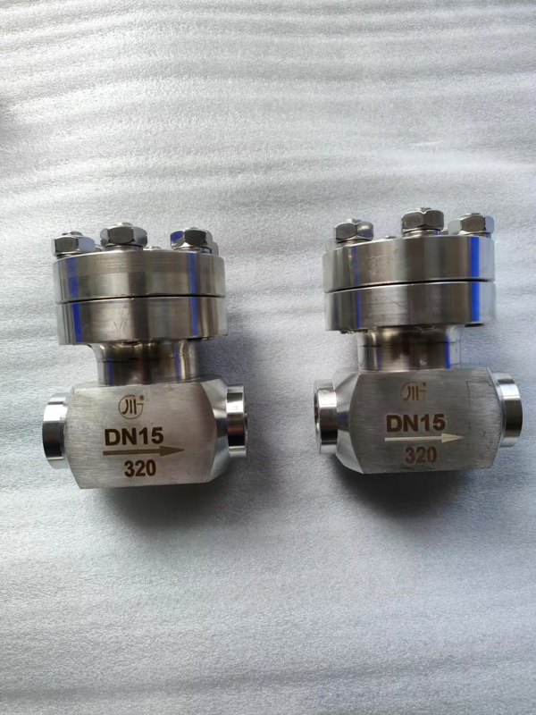 Valve à globe cryogénique DJ61F-50P à pression maximale de 5,0 MPa et joint en PTFE pour les applications dans les réservoirs de GNL/LOX