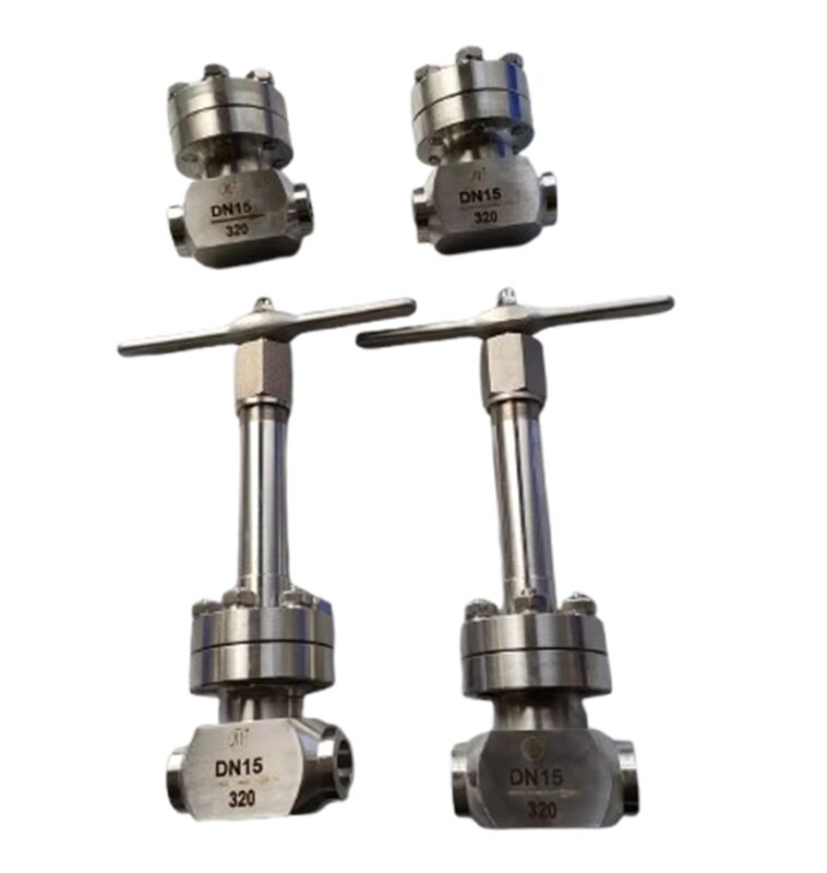 Valve de contrôle cryogénique à pression maximale de 320 Mpa en acier inoxydable 304/316 pour une plage de température comprise entre -196 et +80°C