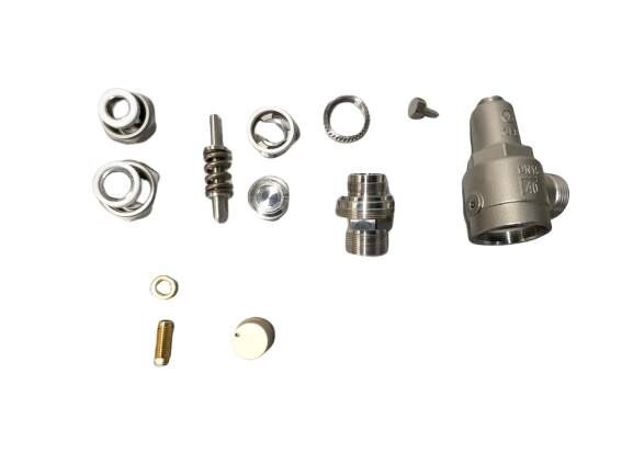 Soupape de sécurité cryogénique en acier inoxydable SS304/316 avec une pression maximale de 4,0 MPa pour une plage de température de -196 °C à +120 °C