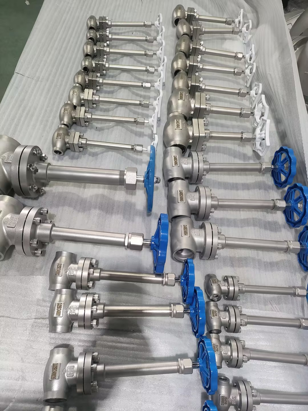 Valve à bille cryogénique certifiée ISO CE EAC en acier inoxydable 304/316 et d'une plage de température de -196°C à +80°C pour une pression maximale de 5,0Mpa