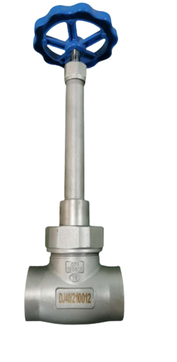 Soupape à globe cryogénique certifiée ISO CE EAC en acier inoxydable 304/316 avec une pression maximale de 5,0 MPa et une plage de température de -196 °C à +80 °C