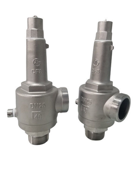DN25 soupape de sécurité cryogénique à action directe en ressort entièrement ouverte -196 ~ + 80 °C pour le GNL/LOX/LN2/LAR/LCO2