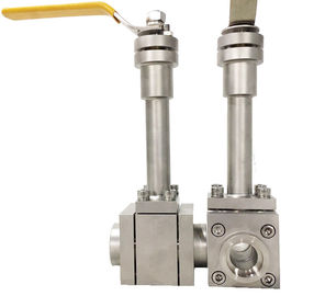 Température manuelle industrielle cryogénique professionnelle du robinet à tournant sphérique SS304 basse